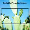 130 Inch Projector Screen, 16:9 HD Foldable Metal Anti-Light Portable Projector Movie Screen for Home Theater, KTV Entertainment and Movie Game view 2
