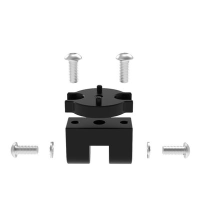 1 Inch Ball Head Adapter 22mm Bar Mount Compatible With Holders Fits Action Cam Cam Beeline Supports SP Connect Style And Quad Lock Style Systems With AMPS Holes(Type 2)