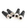 SZRMCC M12 4 Pin Male Female Wire Connector M12 A Code Field Assembly Wireable 12mm Sensor Aviation Connector Industrial Waterproof Plugs Socket 250V 4A (Male+Female, 5Pin Straight 2pcs) view 1