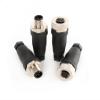 SZRMCC M12 4 Pin Male Female Wire Connector M12 A Code Field Assembly Wireable 12mm Sensor Aviation Connector Industrial Waterproof Plugs Socket 250V 4A (Male+Female, 5Pin Straight 2pcs) view 2