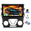 [4+128GB]Android 15 Car Stereo for Ford Fusion Mondeo 2013 2014 2015 2016 2017 2018 2019 with Wireless CarPlay Android Auto,9" Screen Car Radio with Bluetooth GPS WiFi FM/RDS DSP EQ SWC Backup Camera view 1