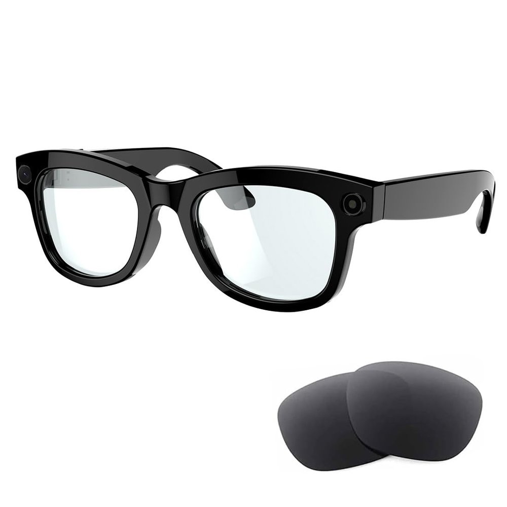 AI Smart Camera Glasses,Bluetooth Sunglasses with Hd Video,Photo Recognition & Chat,Open Al GPT-4.0,Wireless Music & Call (M01 Camera Sunglasses)