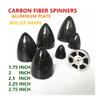 Carbon Fiber Spinner Plate Bullet Shape 1.75 2 2.25 2.5 2.75 Inch Carbon Fiber RC Electric Airplane F3A Spinners(2point5 inch) view 2