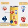 100Pcs Vintage Aesthetic Stickers Cute Girly Coquette Stickers Food Sticker Waterproof Vinyl Decals Laptop Water Bottles Journaling Scrapbooking Sticker Pack for Teens and Adults view 3