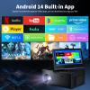 Small Smart TVMini TV with 7-inch Touchscreen,Built in Apps,Support SD,WiFi,Bluetooth,USB,HDMI InputKitchen TV Also As a Projector,Suitable for Home RVs and Outdoor Use view 3