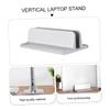 Gatuida Adjustable Vertical Laptop Stand Durable Notebook Computer Storage Holder with Curved Groove Scratch Resistant for Desk Organization and Display view 4