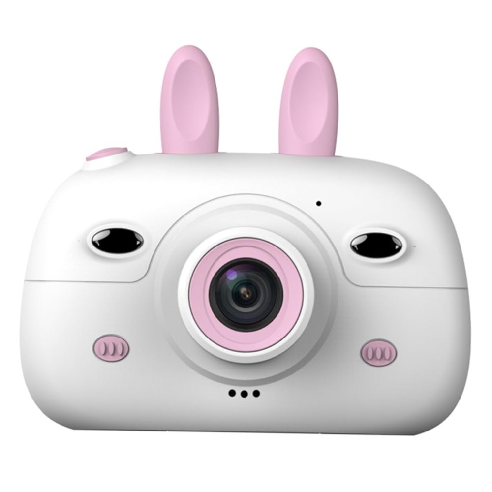 DECHOUS Digital Camera with IPS Eye Protection Screen Dual Lens Video Recorder for Photo Resolution Auto Safe Material Pink Cartoon Design