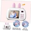 DECHOUS Digital Camera with IPS Eye Protection Screen Dual Lens Video Recorder for Photo Resolution Auto Safe Material Pink Cartoon Design view 4