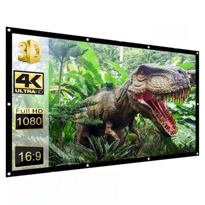 Projector Screen, Foldable Washable Portable Projection Screen, 16:9 HD Front Rear Projector Movies Screen for Backyard Home Theater(60inch(132x75cm))