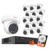 Anpviz 16 Channel NVR PoE Security Camera System, 12MP 4K 16CH Commercial NVR 4TB, 16x 6MP Wired IP Turret Cameras Outdoor with AI Detection, Night Vision, Built in Mic, CCTV for Business Home view 1