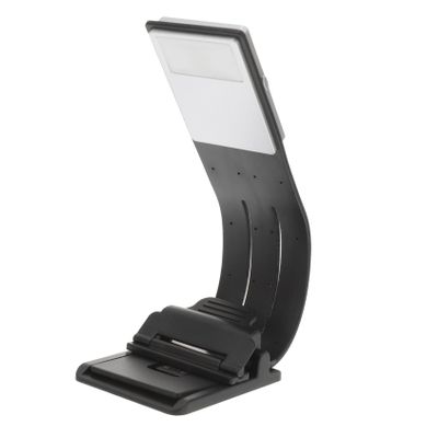 ARTIBETTER Folding USB Rechargeable LED Book Light with Flexible Clip and Magnet Base Portable Eye Care Reading Lamp with Color Temperatures for Bedside Camping and Study Use