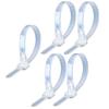 Adjustable Cable Straps, Reusable Cable Ties 250pcs Plastic Cable Ties Reusable Cable Ties,(White) view 1