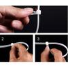 Adjustable Cable Straps, Reusable Cable Ties 250pcs Plastic Cable Ties Reusable Cable Ties,(White) view 4