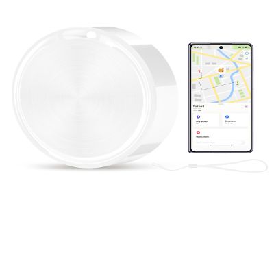 Compatible with Android Trackers Tags, Compatible with Android Location Services,Key Find Item Locator Tracking Device Smart Tags for Luggage, Wallet, Vehicles, Pets, Keys (F8-White)