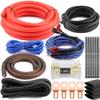 1/0 Gauge (0 AWG) Pure OFC Amplifier Wiring Kit 6000W - Heavy Duty Car Audio Power Cable with Fuse Holder & RCA | for High Power Subwoofer & Big 3 Upgrade | Verify 0.33" OD Fits Your Amp view 1