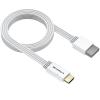 LiNKFOR Wii to HDMI Converter 1080P HD Upscaler Adapter for Nintendo Console, with Cable Compatible with Wii U, HDTV, Monitor - Supports 480P/720P/1080P (White) view 1