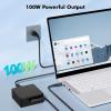 100W USB C Charger Compatible with Asus ROG Ally X Z1 Ally Dock ROG Flow X13 Z13 GV301 GV302 GZ301 ZenBook Duo Zephyrus G16 GU605 G14 GA403 Strix G18 G16 Scar 16 18 view 3