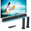 GEOYEAO 2.2 CH Detachable Sound Bar with Built-in Dual Subwoofer, 180W RGB Bluetooth Soundbar for TV, Support HDMI ARC/Optical/AUX, Surround Speaker System for Gaming/Home Theater/PC view 1