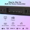 GEOYEAO 2.2 CH Detachable Sound Bar with Built-in Dual Subwoofer, 180W RGB Bluetooth Soundbar for TV, Support HDMI ARC/Optical/AUX, Surround Speaker System for Gaming/Home Theater/PC view 4