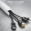 EVEO Cord Hider - 300 Cord Cover Wall Cable Hider, Cable Concealer, Wire Hiders for TV on Wall. Cable Management, Cord Hider Cable Raceway Wire Covers for Cords (Grey, Medium) view 2