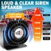 Emergency Vehicle Siren PA System, 400W MultiTone Car PA System with Mic, ExtraSlim Speaker for Tow Truck Pickup Ambulance SUVsPolice Horn for Vehicles, Car Alarm Siren view 2
