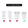 Lovmooful Compatible for AirPods 3rd Case Cute Sea Ocean Animals Marine Life with Keychain Design for Women Girls Soft TPU Shockproof Protective Cover Case for AirPods 3-Seahorse view 3