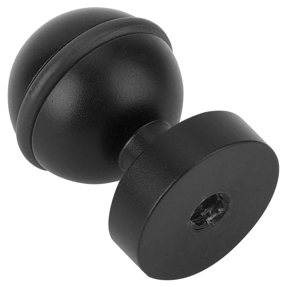 Ball Head Base Mount, Diving Light Bracket Action Camera Ball Head Base Hot Shoe Mount Hot Shoe Metal 1/4 Screw Hole (Black)
