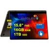 SAMSUNG Galaxy Book4 360 2-in-1 Laptop 15.6" FHD AMOLED Touchscreen Intel 10-core Core 7 150U (Beats i7-1355U) 16GB RAM 1TB SSD Backlit Fingerprint Thunderbolt Wi-Fi6E Fast Charing Win11 ICP Hub