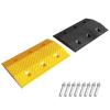 2 Pcs Speed Bumps for Road, 20 in Modular Speed Bump, Nylon Plastic Material, Antisilp Curb Ramp Height 1.6 in for Gravel Asphalt Concrete, Bearing 110,000Lbs view 1