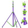 AMBITFUL GM280 Light Stand 9.18ft/280cm Air Cushioned Heavy Duty Aluminum Tripod with 1/4" & 3/8" Screw for Softbox Ring Light Studio Camera Video Photography Equipment Foldable (Purple) view 1