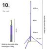 AMBITFUL GM280 Light Stand 9.18ft/280cm Air Cushioned Heavy Duty Aluminum Tripod with 1/4" & 3/8" Screw for Softbox Ring Light Studio Camera Video Photography Equipment Foldable (Purple) view 2