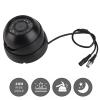 1080P AHD Dome CCTV Camera 14LED Infrared Night Vision 120 Degree Wide Angle Surveillance Camera with Audio for Bus Truck and Car Black White (Black) view 4