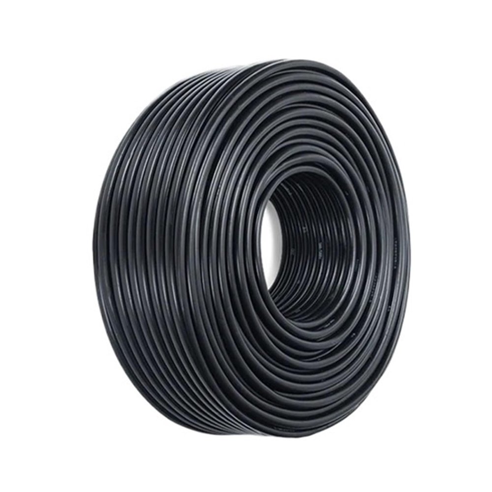 10 Meters 2 Pins Black Soft Cover National Standard Flexible Wire Copper Household 2-Core 1.0 Square Power Plug Cable RVV
