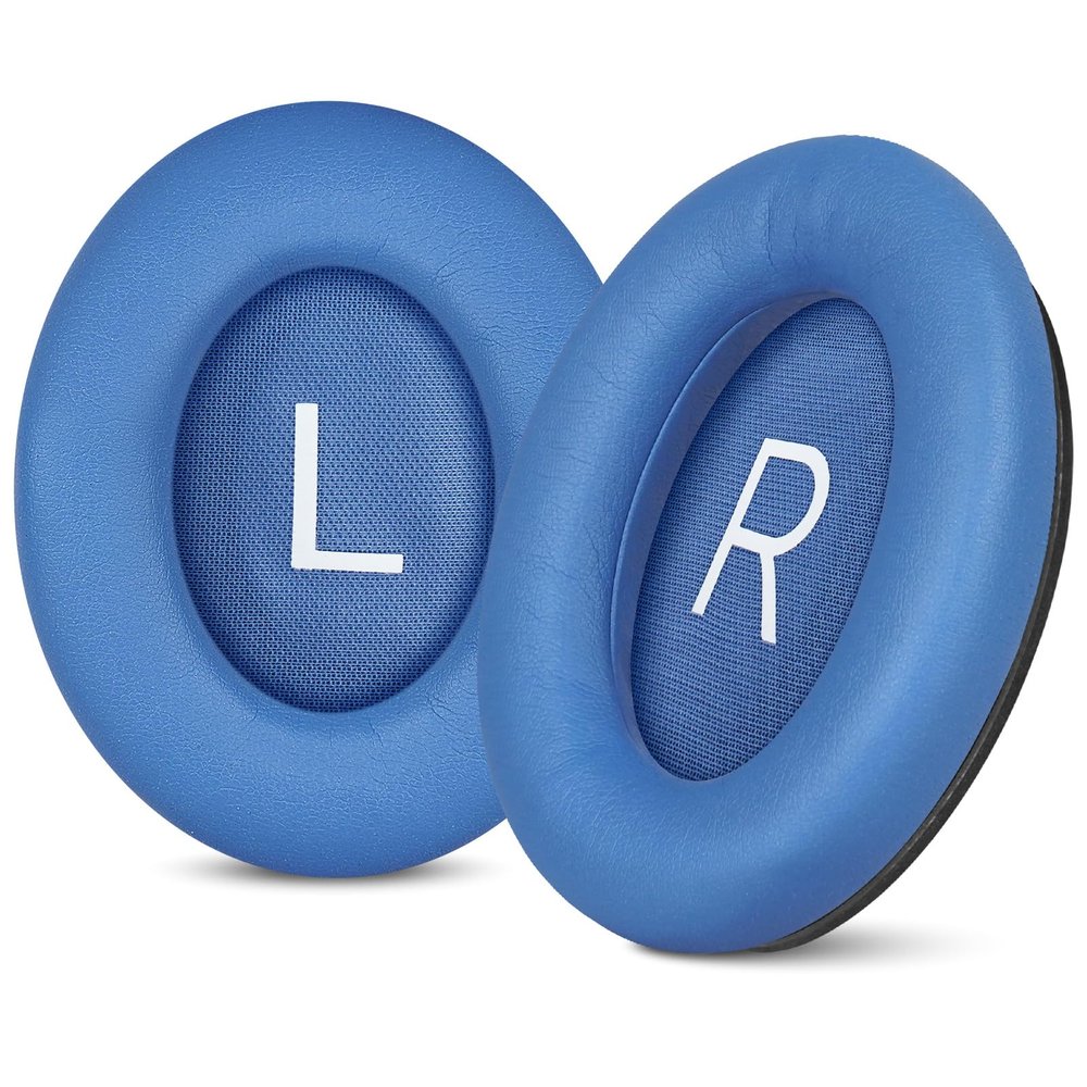 Aurivor Replacement Ear Pads for Bose QuietComfort 45 35 ii (QC45 QC35) Headphones, Earpads Cushions for QC SE SC & New Quiet Comfort (Deep Bass), with Softer Foam & Protein Leather (Blue Dusk)