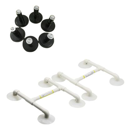 2pcs LCD TV Screen Suction Cups with 6pcs Cup Support Rack for LCD Screen Repair Safe Panel Removal Reusable for Screen Replacement