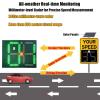 LED Speed Display Radar Traffic Sign,Solar Speed Radar Feedback Sign, Road Safety Speed Limit Detector, Radar Speed Sign (50x70) view 4