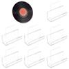 PH PandaHall 8 Sets Vinyl Record Shelf Wall Mount Records Holder Acrylic Album Display Racks No Drill Floating Wall Shelves with Stickers for Wall Decor Book Pictures Storage,1.3x1.5x1.6 Inch view 1