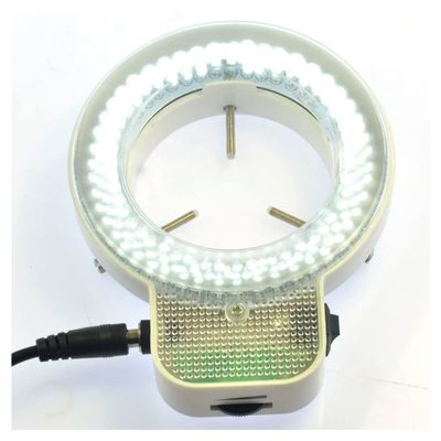 Lab Microscope Slides 7W 144 LED Stereo Microscope Light Ring Light 110-240V Illuminate Adjustable Microscope Parts