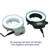 Lab Microscope Slides 7W 144 LED Stereo Microscope Light Ring Light 110-240V Illuminate Adjustable Microscope Parts view 2