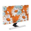 Baocicco Waterproof 32 Inch Anti-Static Dustproof LCD/LED/HD Panel Case Screen TV Covers Sleeve Compatible with Screen 32 Inch TV LED LCD OLED,White Flowers Floral Sunflowers Orange view 1