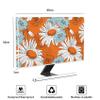 Baocicco Waterproof 32 Inch Anti-Static Dustproof LCD/LED/HD Panel Case Screen TV Covers Sleeve Compatible with Screen 32 Inch TV LED LCD OLED,White Flowers Floral Sunflowers Orange view 2