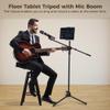 Adjustable Height Angle Mobile Phone Tablet And Microphone Stand With Mic Boom, Portable Telescopic Tablet Tripod, Extendable Holder For 18 In Tablets view 2