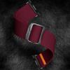 Nylon Bands Compatible with Samsung Galaxy Watch 8 Elastic Adjustable Strap Breathable Braided Wristband for Galaxy Watch 8 Smartwatch (Wine Red) view 3