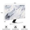 Baocicco Waterproof Monitor Dust Cover 26, 27, 28 Inch Anti-Static Dustproof Protective Full Body Cover for Computer Screen Sleeve Compatible with iMac 26-28 Inch PC,Desktop and TV,Incanus Marble view 2