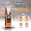 Derebir Rechargeable Walkie Talkies for Adults Long Range 2 Pack-Orange view 2