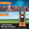 Derebir Rechargeable Walkie Talkies for Adults Long Range 2 Pack-Orange view 3