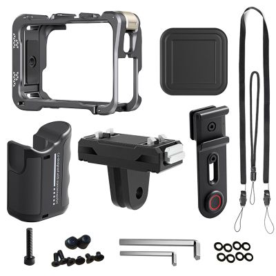Gugxiom Street Photography Handle for Ace Pro 2, Pro, Ace Accessories, Aluminum Alloy Camera Cage, Lens Cap, Quick Relase Magnetic Mount