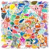 100 PCS Ocean Animal Stickers,Vinyl Cartoon Sea Life Stickers Pack,Waterproof Marine Organism Sticker Marine Life Sticker Under The Sea Decals for Water Bottles,Laptop,Journaling,Classroom view 1
