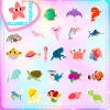 100 PCS Ocean Animal Stickers,Vinyl Cartoon Sea Life Stickers Pack,Waterproof Marine Organism Sticker Marine Life Sticker Under The Sea Decals for Water Bottles,Laptop,Journaling,Classroom view 4
