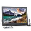 NORTHING 19.2 Inch Portable TV with Antenna, 1080P LED Small TV with HDMI Input/AV Input/USB Port, Portable Monitor with Built-in Stand, for Camping Kitchen Bedroom Patio RV Indoor Outdoor view 1